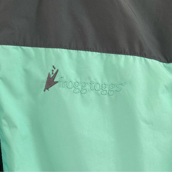 Frogg Toggs Women’s Full Zip Size L-XL River Toadz Hooded Jacket In Seafoam/Blk - Picture 5 of 9